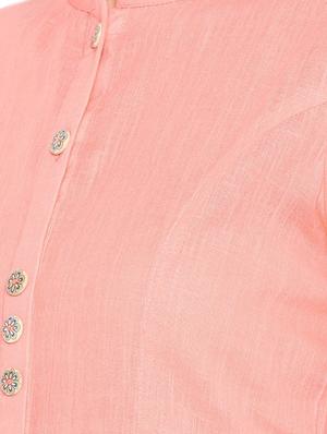 solid straight kurta - 16314885 - Standard Image - 4