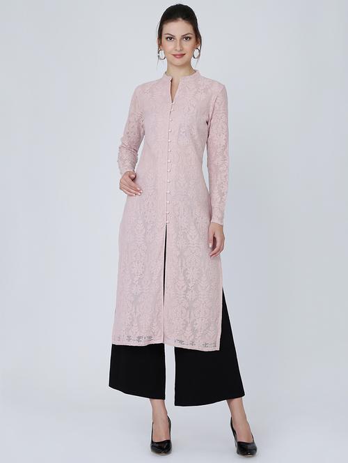solid straight kurta - 16314957 - Standard Image - 1