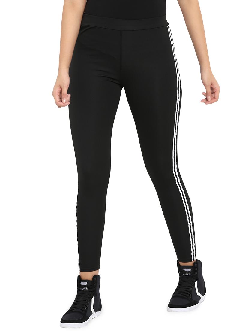 side taped ankle length legging - 16315037 - Zoom Image - 1