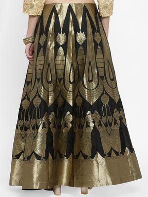 foil printed flared skirt - 16315214 - Standard Image - 3