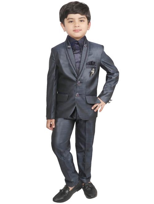 blue polyester suit set - 16315328 - Standard Image - 1