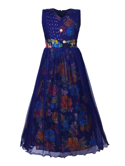 button detailed floral gown - 16315984 - Standard Image - 1