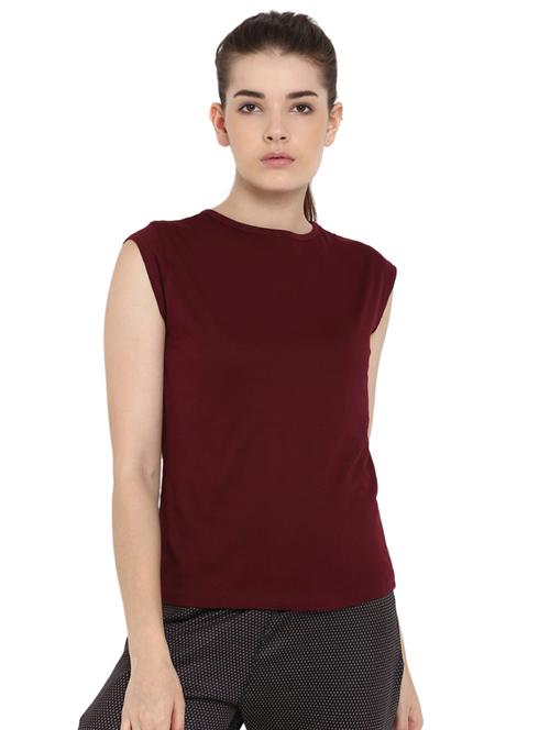 crew neck cap sleeved solid tee - 16316338 - Standard Image - 1