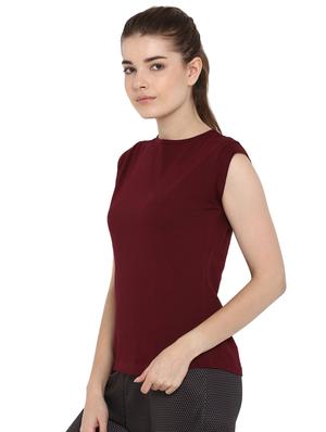 crew neck cap sleeved solid tee - 16316338 - Standard Image - 2