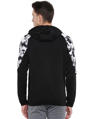 black printed raglan sweatshirt - 16316407 - Standard Image - 3