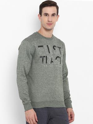 grey typographic chest printed sweatshirt - 16316419 - Standard Image - 2