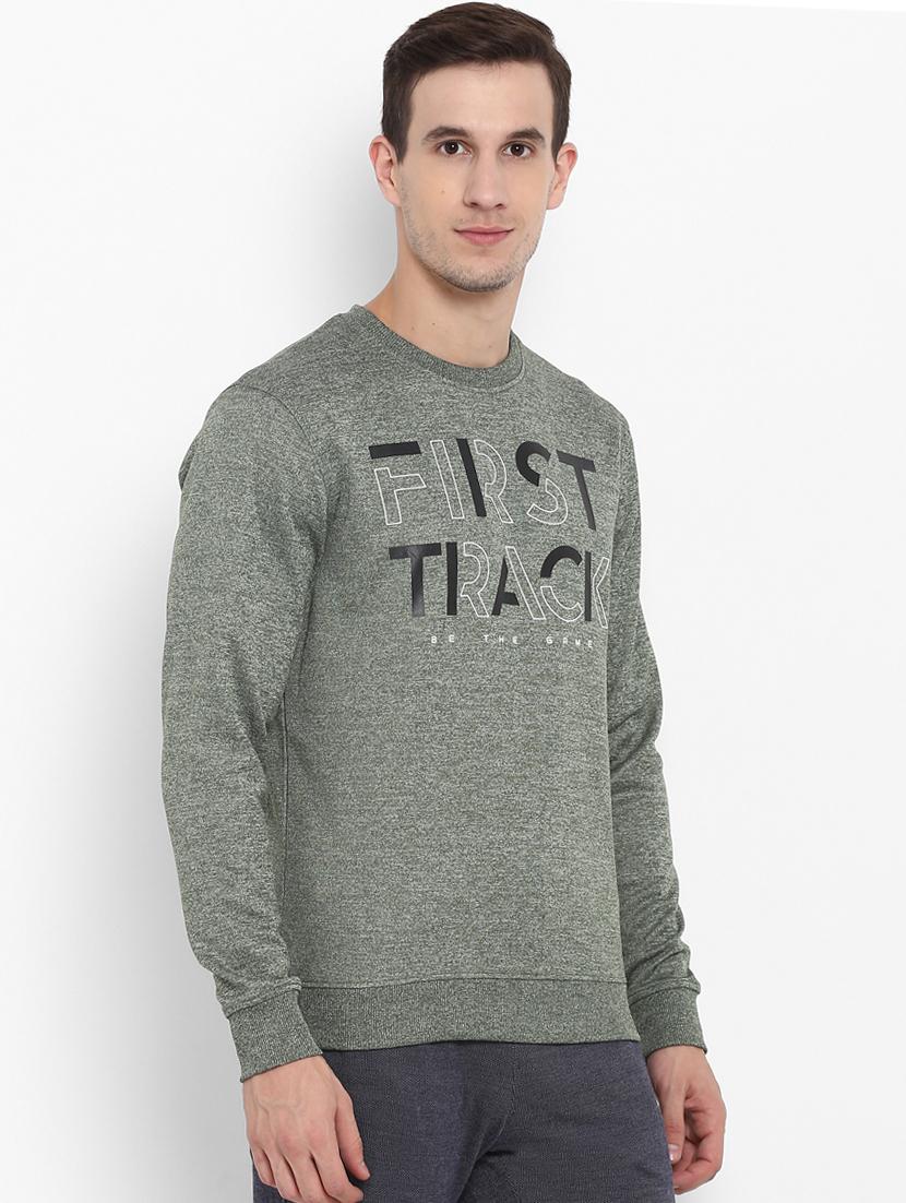 grey typographic chest printed sweatshirt - 16316419 - Zoom Image - 2