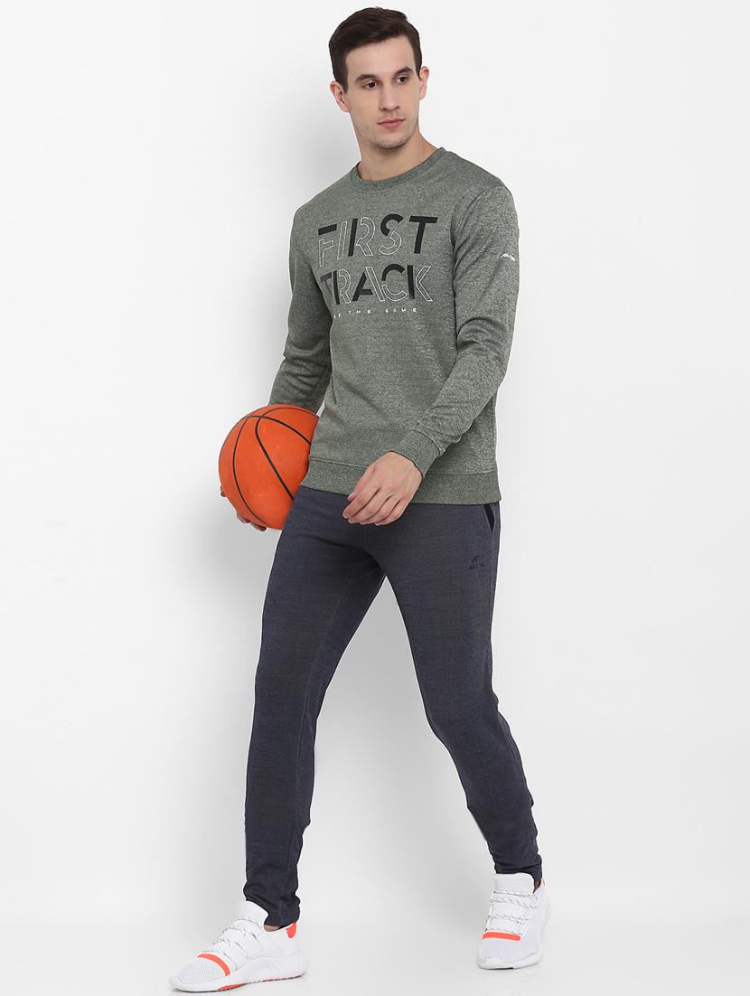 grey typographic chest printed sweatshirt - 16316419 - Zoom Image - 4