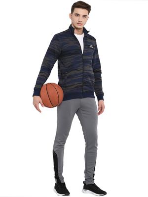 navy blue camouflage all over print sweatshirt - 16316597 - Standard Image - 4