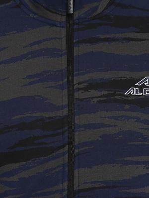 navy blue camouflage all over print sweatshirt - 16316597 - Standard Image - 5