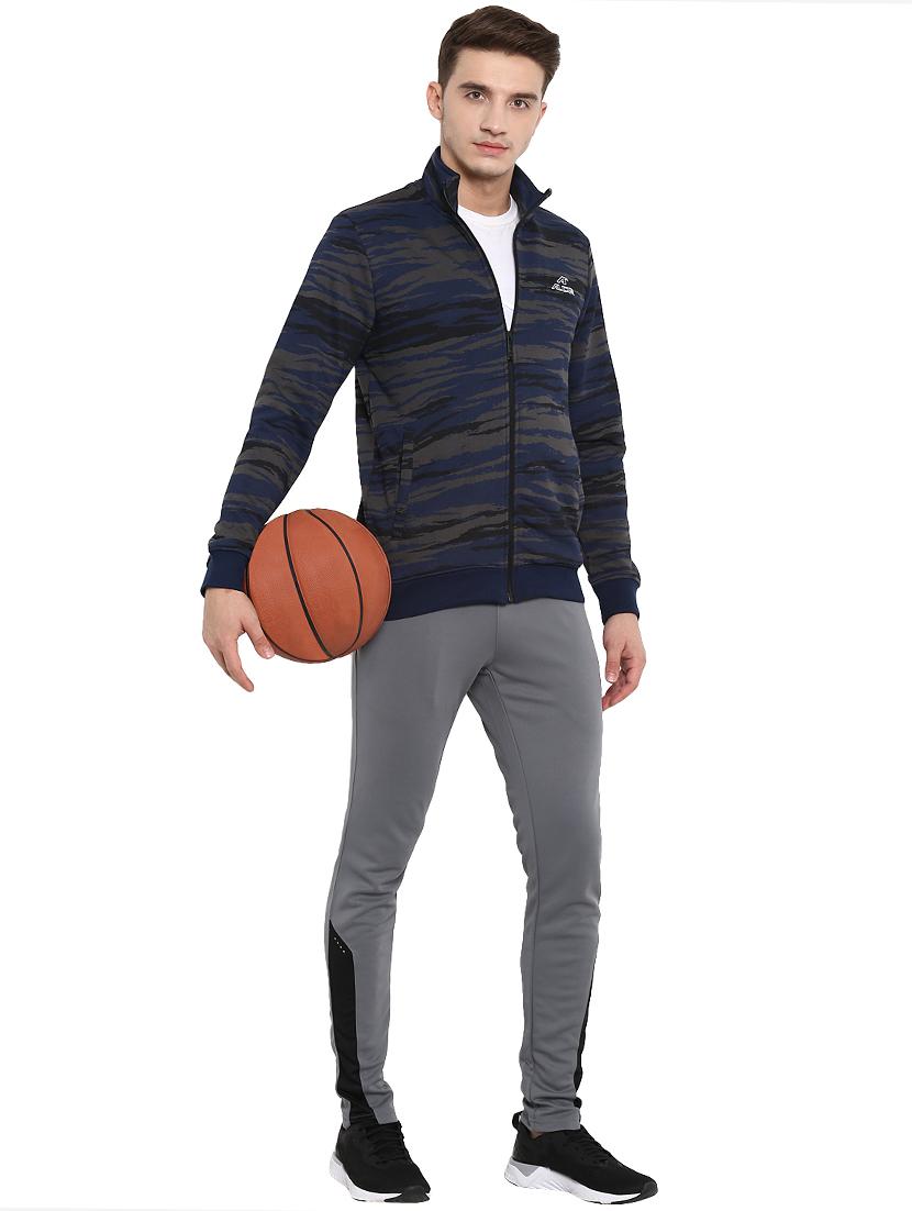 navy blue camouflage all over print sweatshirt - 16316597 - Zoom Image - 4