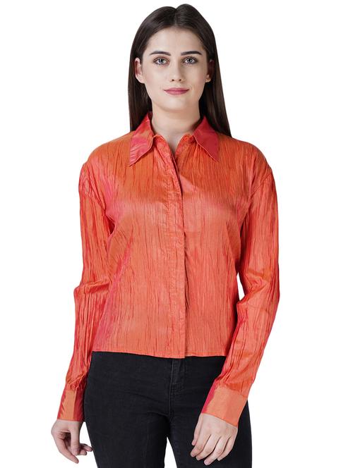 concealed placket long sleeved shirt - 16316789 - Standard Image - 1