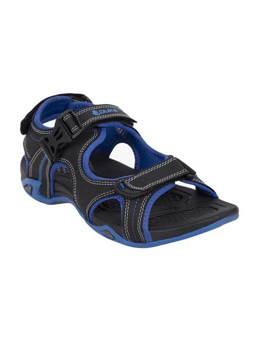 black leatherette back strap floaters - 16319002 - Standard Image - 1
