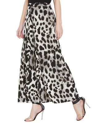 animal print high rise palazzo - 16319124 - Standard Image - 2