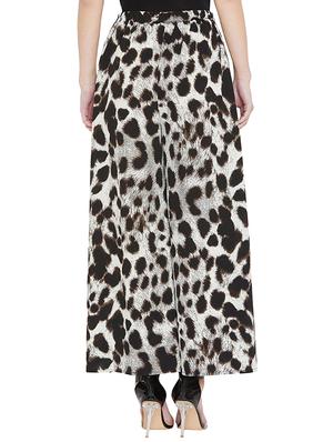 animal print high rise palazzo - 16319124 - Standard Image - 3
