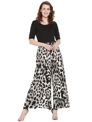 animal print high rise palazzo - 16319124 - Standard Image - 4