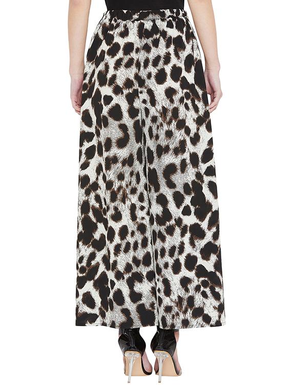 animal print high rise palazzo - 16319124 - Zoom Image - 3