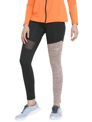mesh panel color block yoga pant - 16319619 - Standard Image - 2