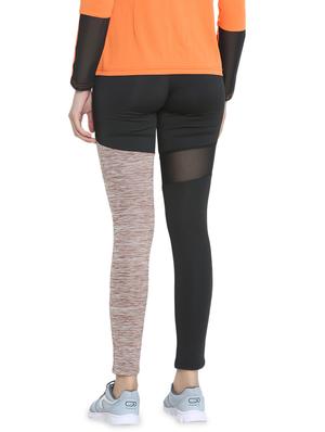 mesh panel color block yoga pant - 16319619 - Standard Image - 3