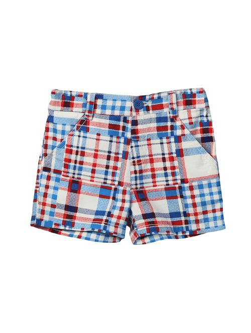 pocket patch checkered shorts - 16319647 - Standard Image - 1