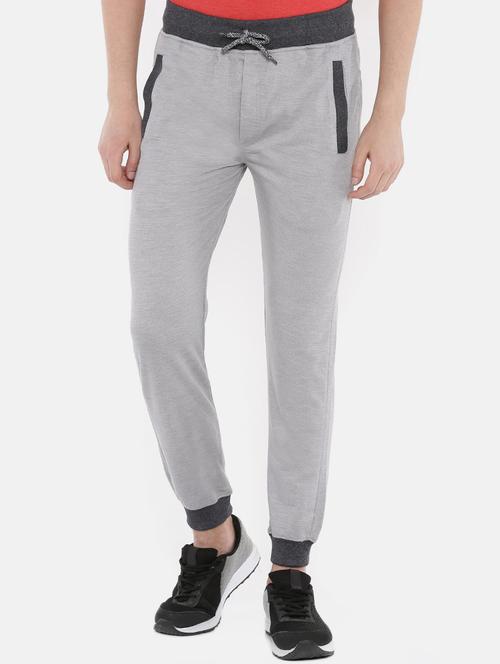 grey solid jogger - 16320886 - Standard Image - 1