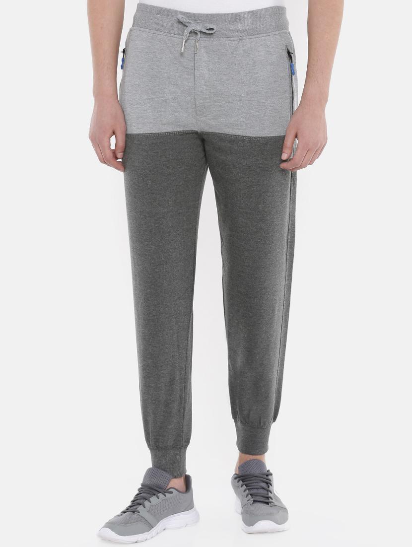 grey color block jogger - 16320904 - Zoom Image - 1