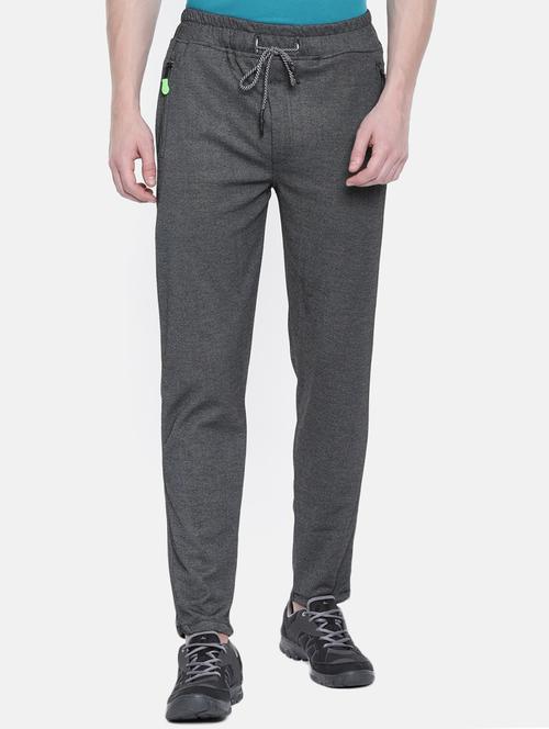 grey solid track pant - 16320915 - Standard Image - 1