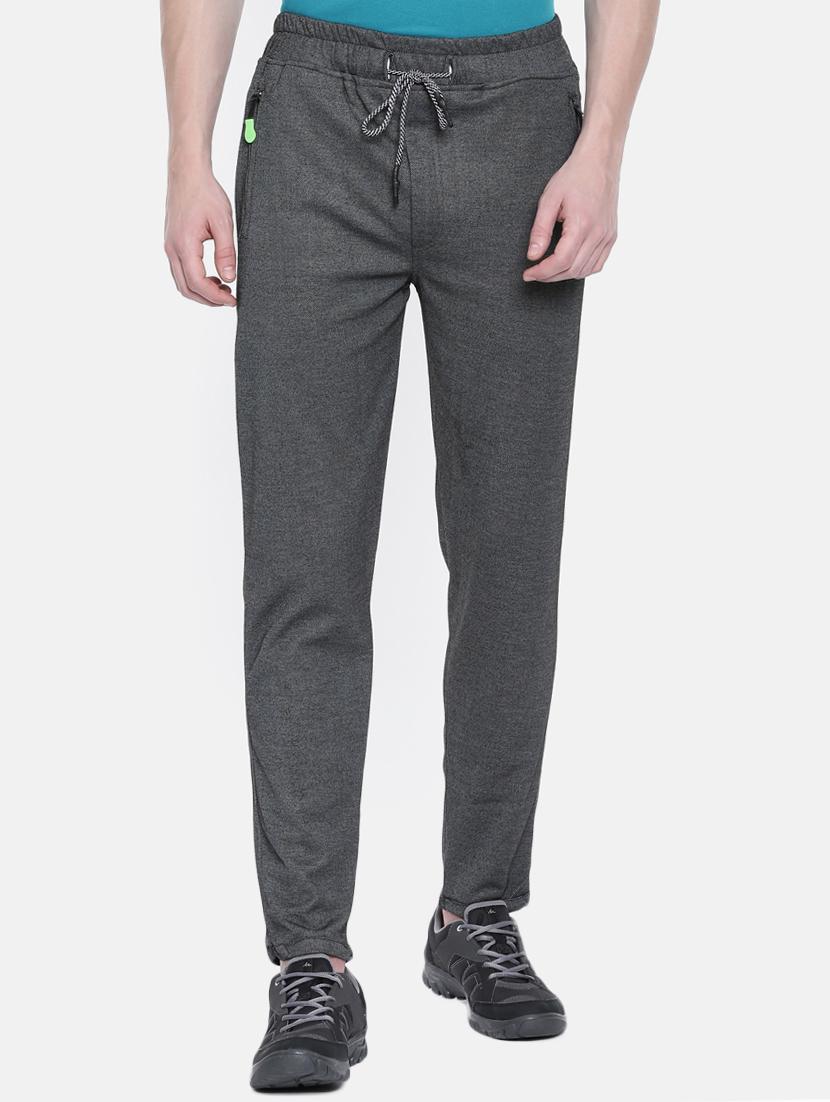 grey solid track pant - 16320915 - Zoom Image - 1