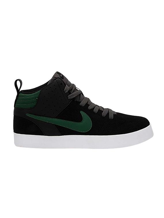 black leatherette lace up sneakers - 16321111 - Zoom Image - 1
