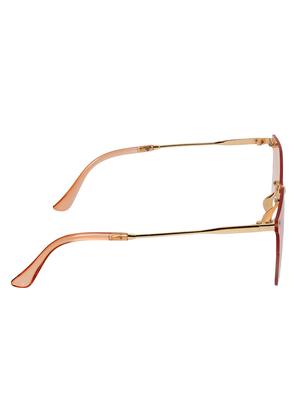 zyaden golden oversized unisex sunglasses - 16321176 - Standard Image - 3