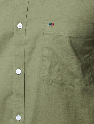 green solid casual shirt - 16321339 - Standard Image - 5