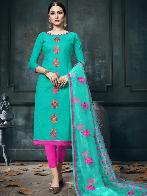 embroidered unstitched suit - 16321499 - Standard Image - 1