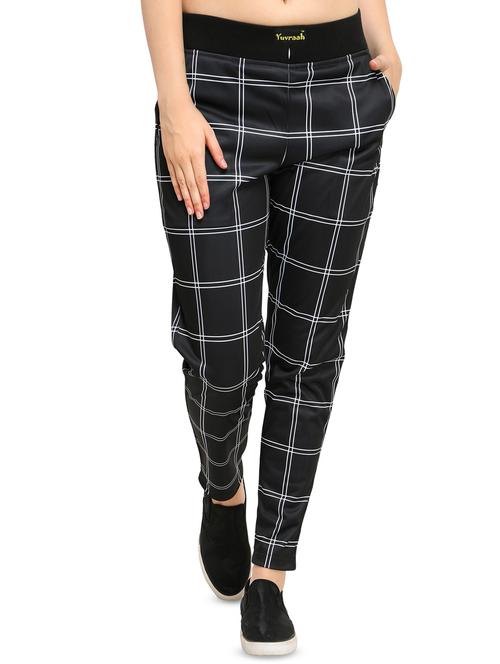 window pane high rise joggers - 16321835 - Standard Image - 1
