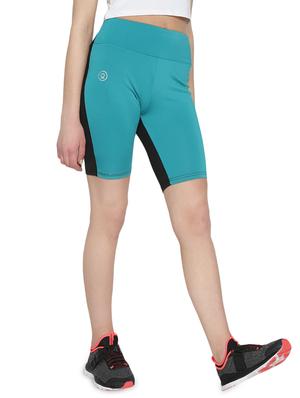 color block high rise cycling shorts - 16321957 - Standard Image - 2