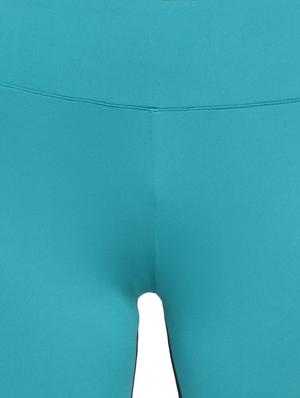 color block high rise cycling shorts - 16321957 - Standard Image - 5
