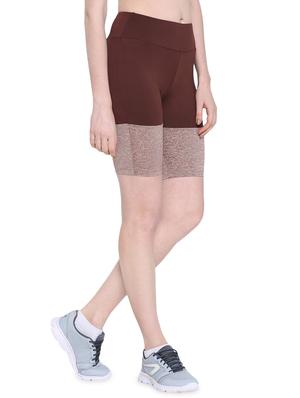 color block high rise cycling shorts - 16321975 - Standard Image - 2