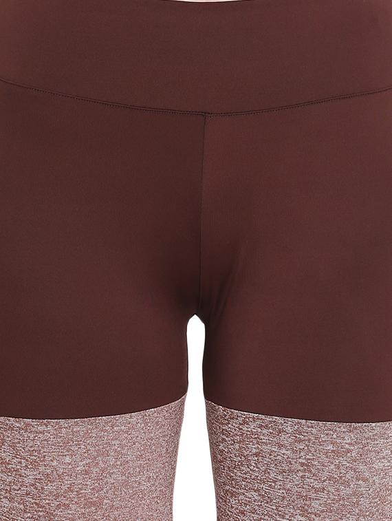 color block high rise cycling shorts - 16321975 - Zoom Image - 5