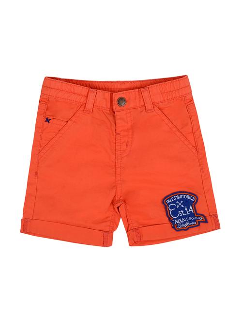 orange cotton shorts - 16321990 - Standard Image - 1