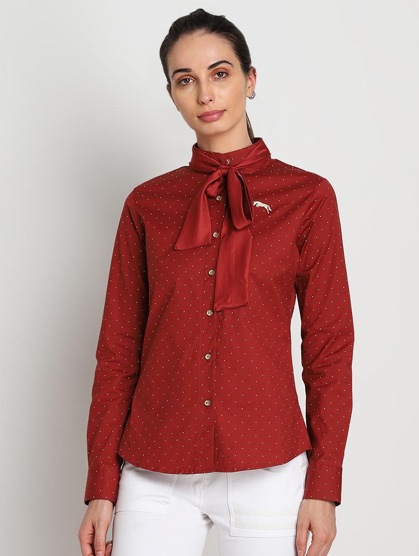 long sleeved polka dot shirt - 16322040 - Zoom Image - 1