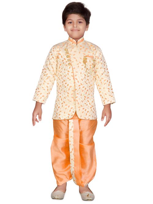 orange cotton kurta set - 16322199 - Standard Image - 1