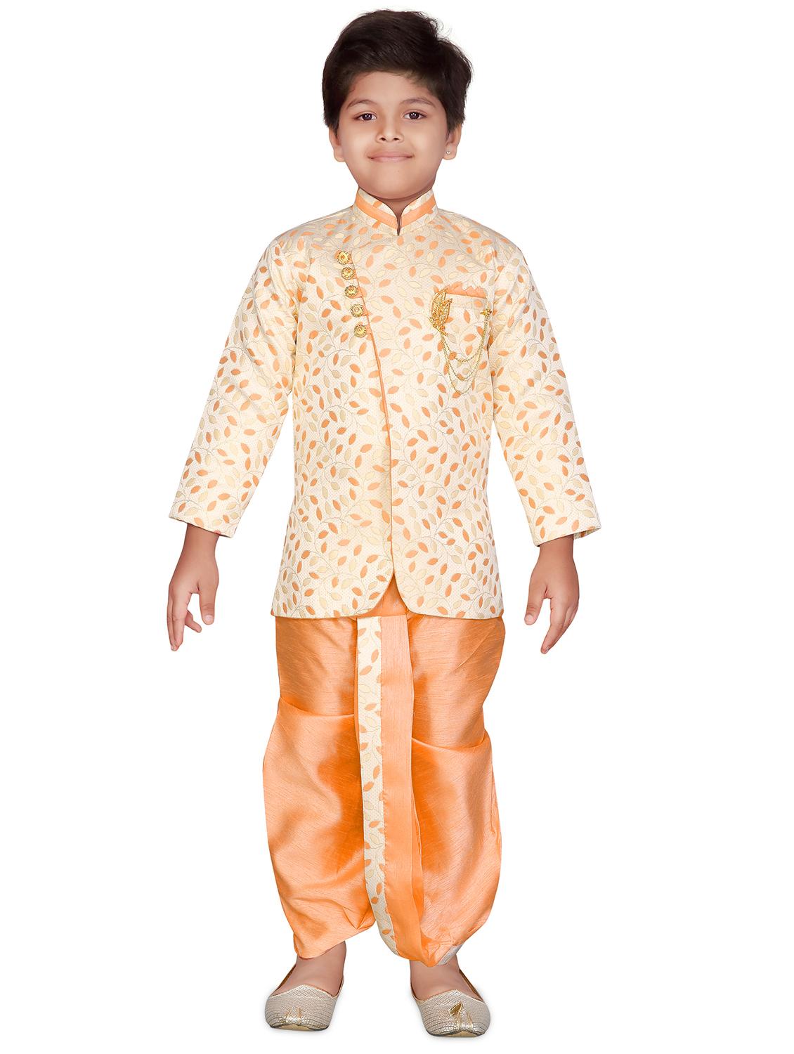 orange cotton kurta set - 16322199 - Zoom Image - 1