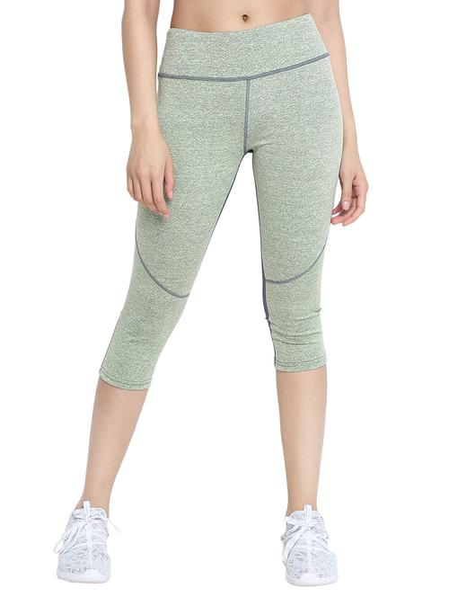 contrast detail high rise sports capri - 16322345 - Standard Image - 1