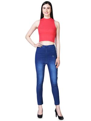 high rise stone wash jeggings - 16322445 - Standard Image - 4