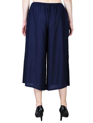 blue rayon cullottes - 16322478 - Standard Image - 3