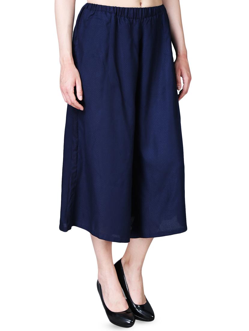 blue rayon cullottes - 16322478 - Zoom Image - 2