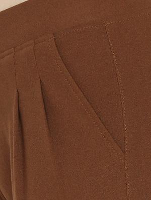 high rise pleat detail trouser - 16323021 - Standard Image - 5
