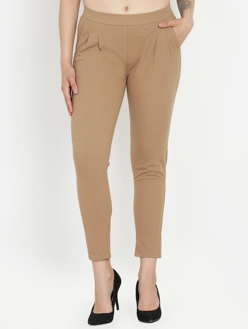 high rise pleat detail trouser - 16323022 - Zoom Image - 1