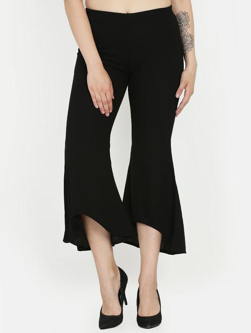 high rise wide leg trousers - 16323026 - Standard Image - 1
