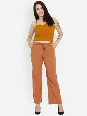 tie up flat front trousers - 16323029 - Standard Image - 4