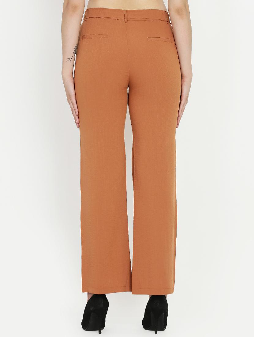 tie up flat front trousers - 16323029 - Zoom Image - 3